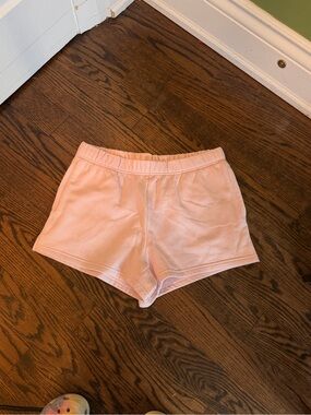 H&M Light Pink Elastic Waist Athletic Shorts
